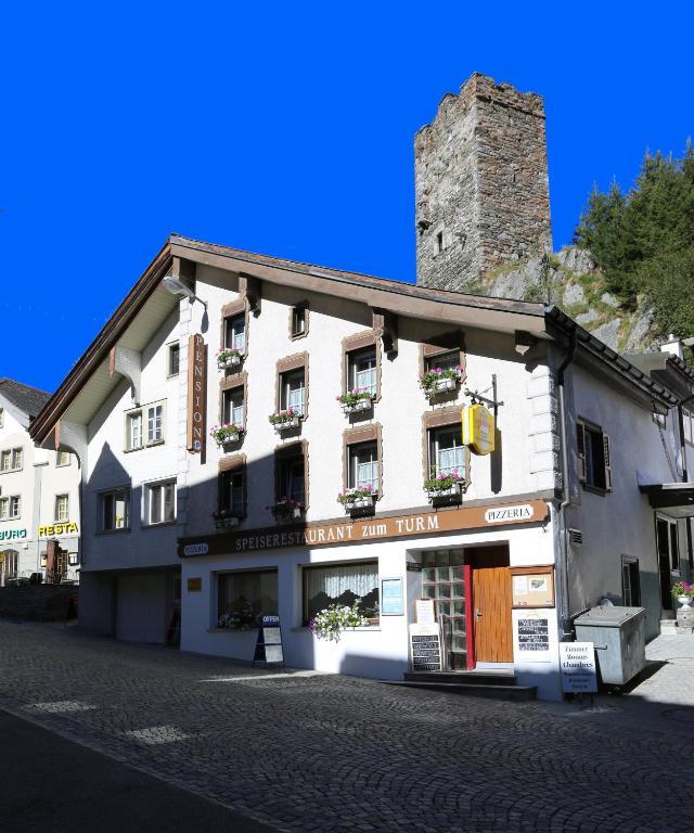 Gasthaus Pension Zum Turm Hospental Esterno foto